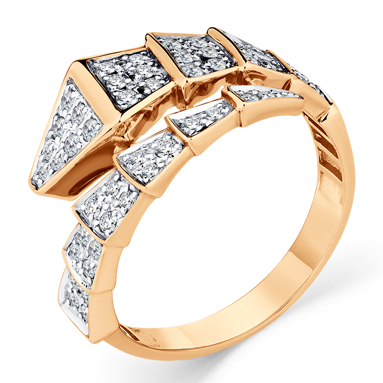 Кольцо, золото, бриллиант, 1-108934-00-00